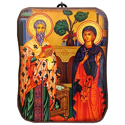 Икона Св. Киприян и Св. Юстина