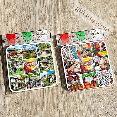Подложки за чаши България - комплект от 2 броя