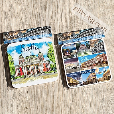 Подложки за чаши България София - комплект от 2 броя