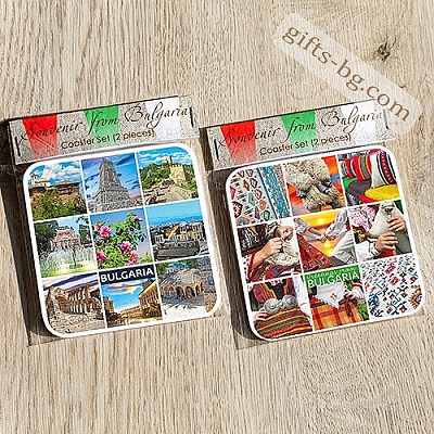 Подложки за чаши България - комплект от 2 броя