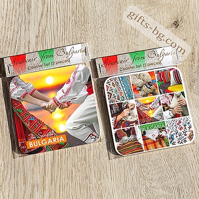 Подложки за чаши България - комплект от 2 броя